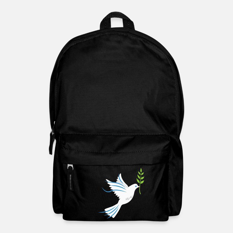 Friedenstaube Symbol der Freundschaft Geschenkidee - Rucksack - Schwarz