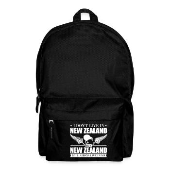 Je ne suis pas en direct à New Zealand But... Idée de cadeau - Sac à dos - noir - Devant