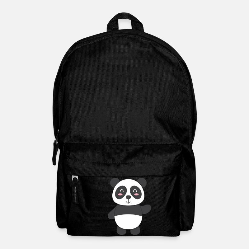 Panda - zum selbst gestalten - Rucksack - Schwarz
