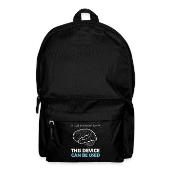 Lustige Sprüche Witzige Memes Anti Idiots - Rucksack - Schwarz - Vorne