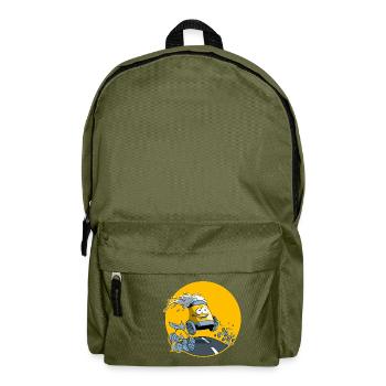 Bier für unterwegs - Rucksack - Olivgrün - Vorne