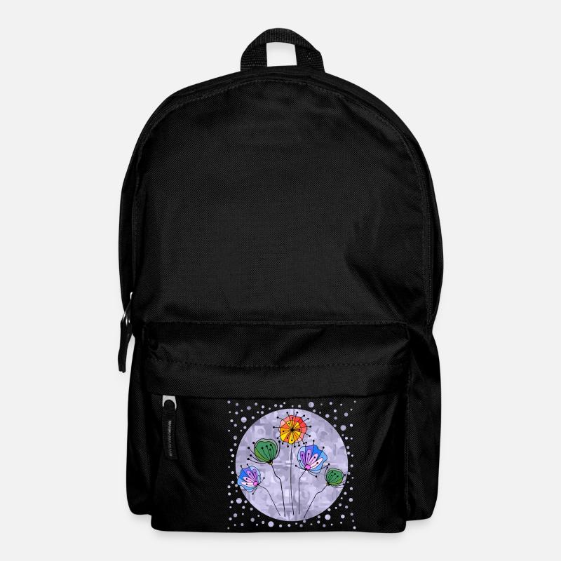 flowers - Backpack - black