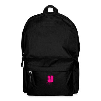 30 Number Pink - Rucksack - Schwarz - Vorne