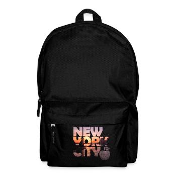 New York Skyline - Rucksack - Schwarz - Vorne