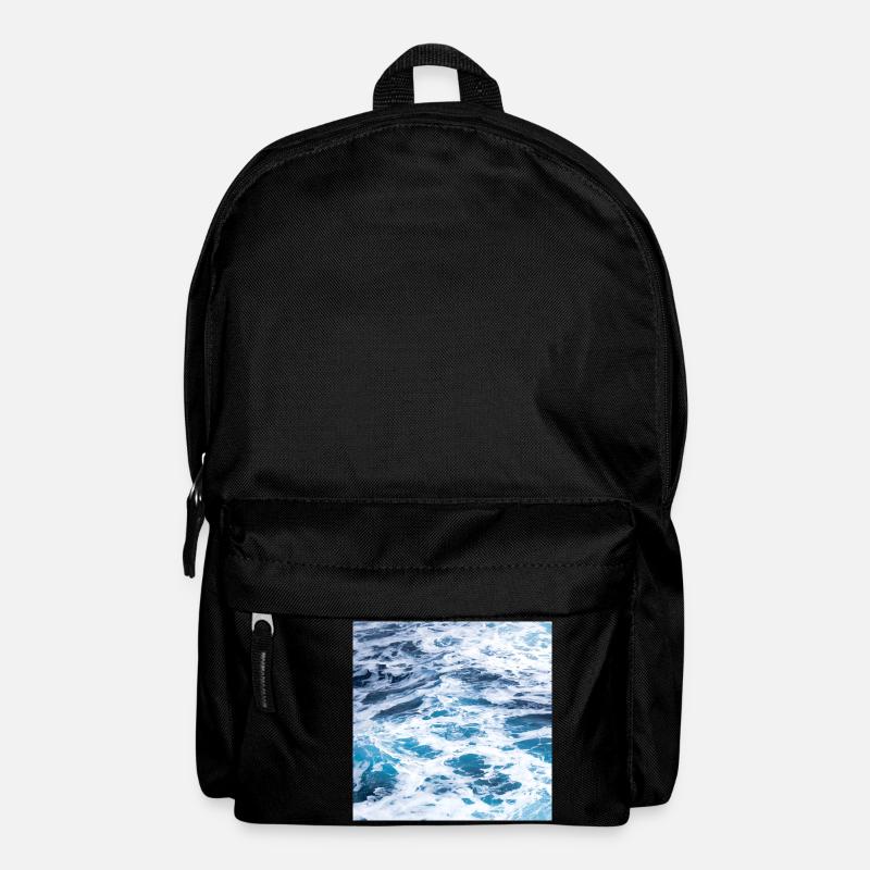 Vagues de l'océan - Sac à dos - noir