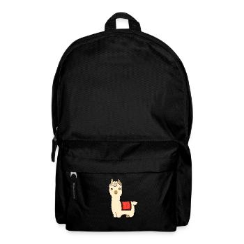 Alpaga lama alpaga chameau animal doux duveteux - Sac à dos - noir - Devant