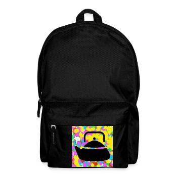 Boiling Kettle Pop Colour Tie Dye Background Funky - Backpack - black - Front