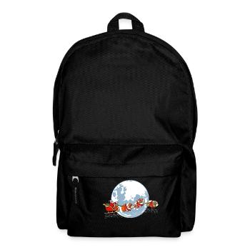 "Merry Christmas Moon" Chemise Hohohoho de Noël - Sac à dos - noir - Devant