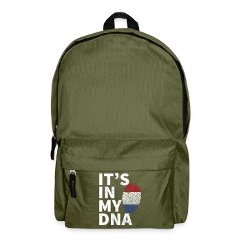 It's In My DNA Dutch Flag Netherlands Holland - Backpack - olive green - Front