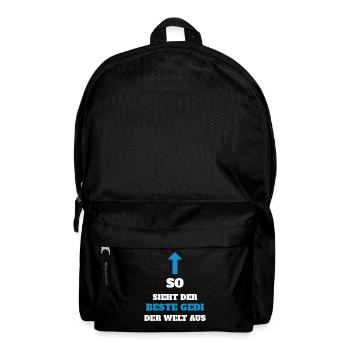Bester Gedi der Welt Firmgedi Taufgedi Geschenk - Rucksack - Schwarz - Vorne