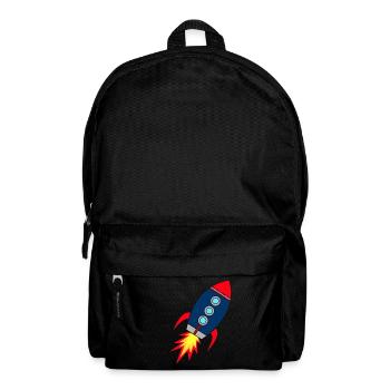 Rocket * Rakete startet - Rucksack - Schwarz - Vorne