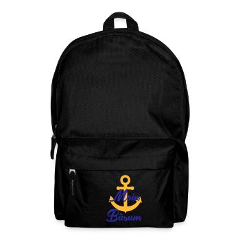 Moin Büsum Ahoi Nordsee - Rucksack - Schwarz - Vorne