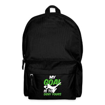 Torwart Keeper Torhüter Geschenk - Rucksack - Schwarz - Vorne