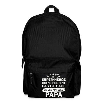super héros qui ne portent pas de cape, Papa - Sac à dos - noir - Devant