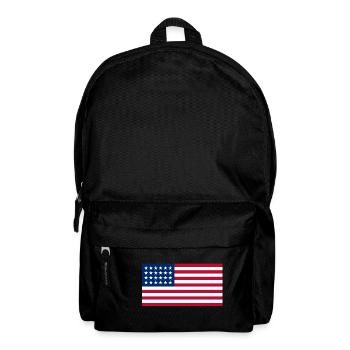USA flag - Backpack - black - Front