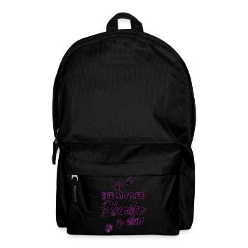 Die mit den Hunden geht | Hundebesitzerin Geschenk - Rucksack - Schwarz - Vorne