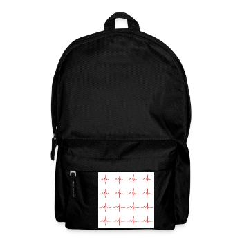 Neuer Neck Gaiter Nurse Design EKG Herzmonitor - Rucksack - Schwarz - Vorne