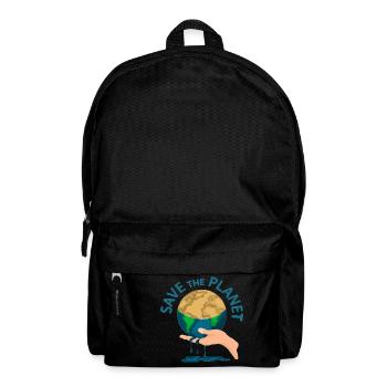 RETTE DEN PLANETEN - Rucksack - Schwarz - Vorne