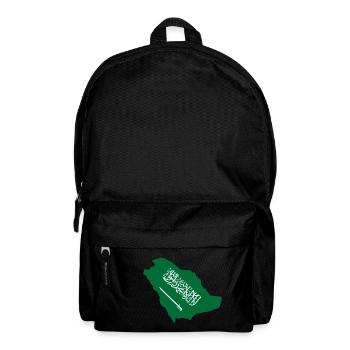 Saudi-Arabien Karte und Flagge - Rucksack - Schwarz - Vorne