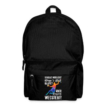 Handball Handballspieler Sport lustig Geschenk - Rucksack - Schwarz - Vorne