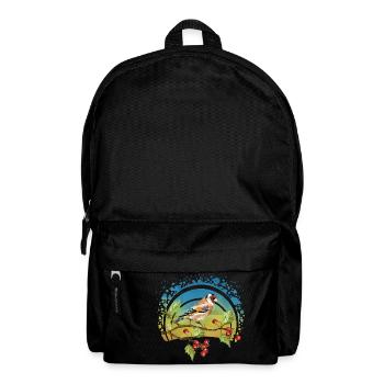 Bunter Vogel - Rucksack - Schwarz - Vorne