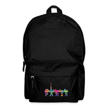 Paris Skyline Impression Souvenir Geschenkidee - Rucksack - Schwarz - Vorne