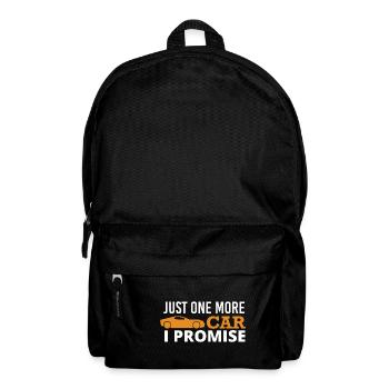 Just one more car I promise car lover gift - Backpack - black - Front