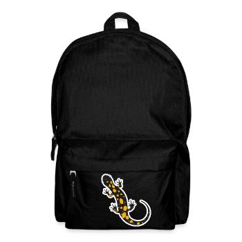 Idée cadeau pour enfants tatouage salamandre de feu - Sac à dos - noir - Devant