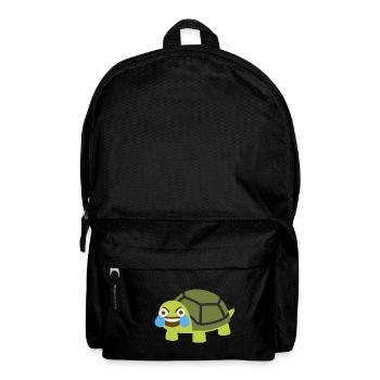 Lit Turtle - Schildkröte Emoji Meme - Rucksack - Schwarz - Vorne