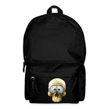 lustiger Totenkopf - Rucksack - Schwarz - Vorne