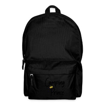 Camping Prince/Prinz - Camper, Camping - Rucksack - Schwarz - Vorne