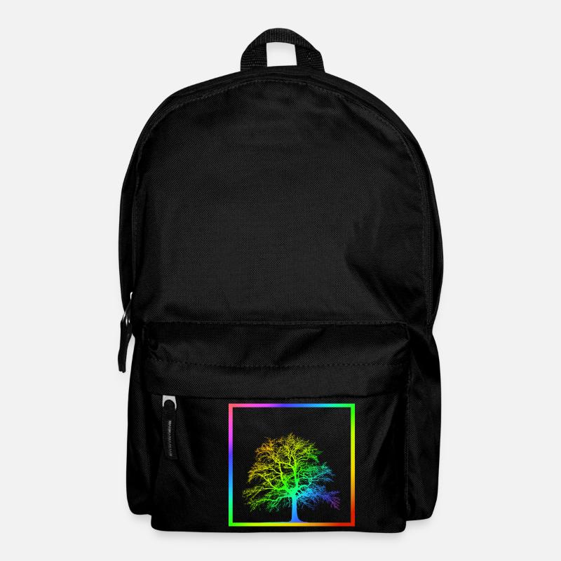 Regenbogenbaum - Baum - Natur - LGBT - Rucksack - Schwarz