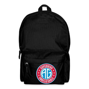 Super heros initial AG - Rucksack - Schwarz - Vorne