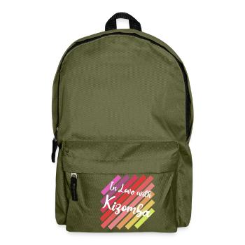 In Love Kizomba I Like to Move it - Backpack - olive green - Front