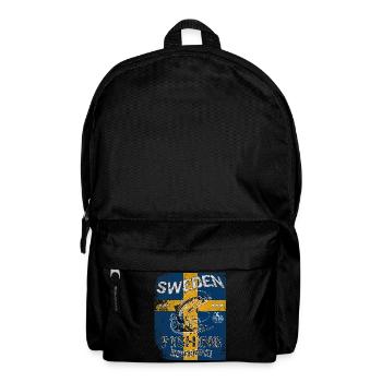 Drapeau de pêche Suède Pêche Poisson Design - Sac à dos - noir - Devant