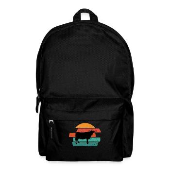 Cow Cows Farmer Farmer Beef Farmer Animal - Backpack - black - Front
