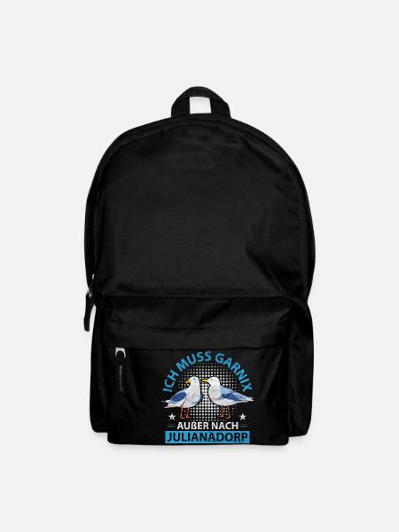 Julianadorp Netherlands Beach Seagulls - Backpack - black