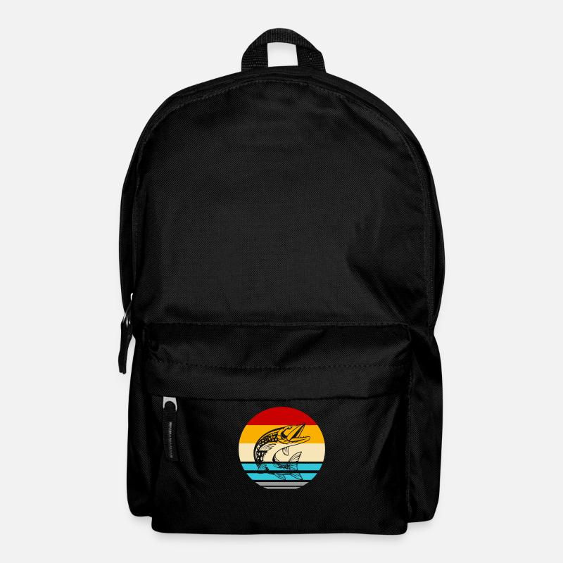 Hecht Angeln Angler Pike - Rucksack - Schwarz
