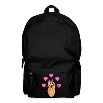 Cacahuète chaude Bébé Parents Grands-parents Dessin - Sac à dos - noir - Devant