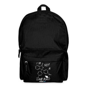 I'm not a lab rat - Backpack - black - Front