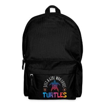 Nur ein Mädchen, das Schildkröten liebt Speichern - Sac à dos - noir - Devant