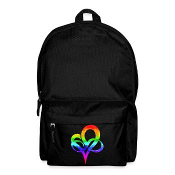 Polyamorie Herz Symbol Farbverlauf LGBTQ - Rucksack - Schwarz - Vorne