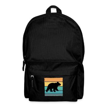 Ours Sauvage Ours brun - Sac à dos - noir - Devant