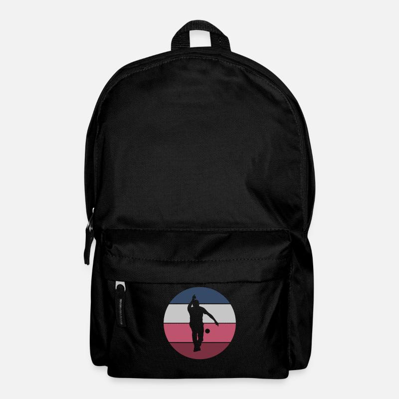 Boule Petanque Boccia Boulespieler Boules Kugel - Rucksack - Schwarz