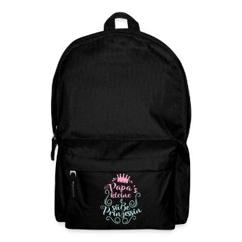 Papa's kleine und süße Prinzessin - Rucksack - Schwarz - Vorne