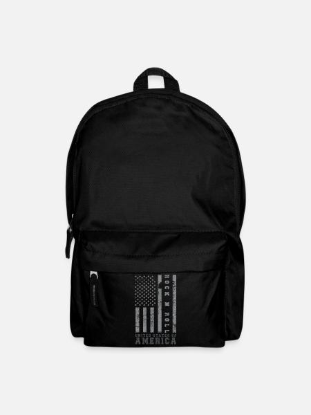 Rock N Roll United States Amerika Flagge USA - Rucksack - Schwarz