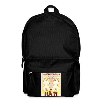 Osterhasen Weihnachtsfeier - Rucksack - Schwarz - Vorne