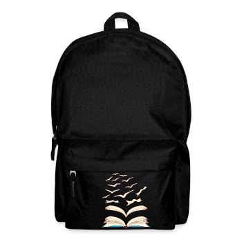 Bird Library Books Flying For Amazing People - Backpack - black - Front