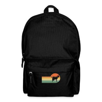Ziege - Rucksack - Schwarz - Vorne