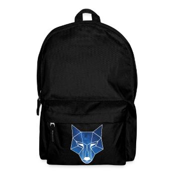 Loup blanc et ciel étoilé - Sac à dos - noir - Devant